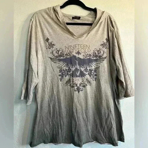 Seven7 hooded Blouse - Picture 1 of 3